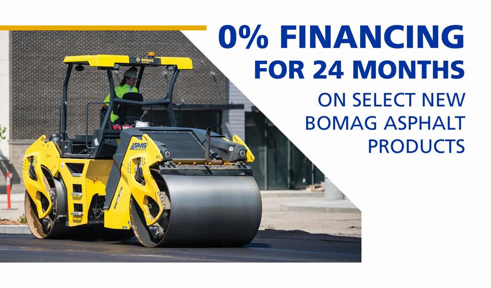 0% for 24 Months on BOMAG Asphalt Equipment