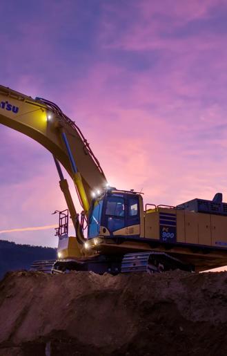 Komatsu Excavators:<br />Built to outlive, outlast, outperform.